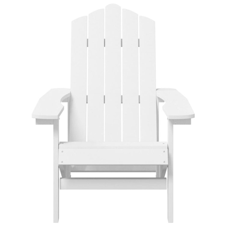 Highland Dunes Garden Adirondack Chair HDPE White Wayfair.co.uk